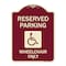 Signmission Reserved Parking Wheelchair W/ Graphic Heavy-Gauge Aluminum Sign, 24" x 18", BU-1824-22996 A-DES-BU-1824-22996 - alternate 1